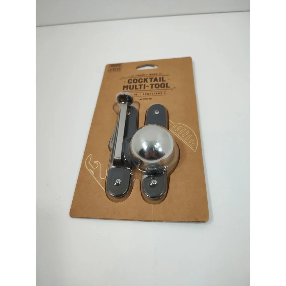 Cocktail‎ Multi-Tool - 6-IN-1 Functions - Two Piece Set - New in Orig Pkg
